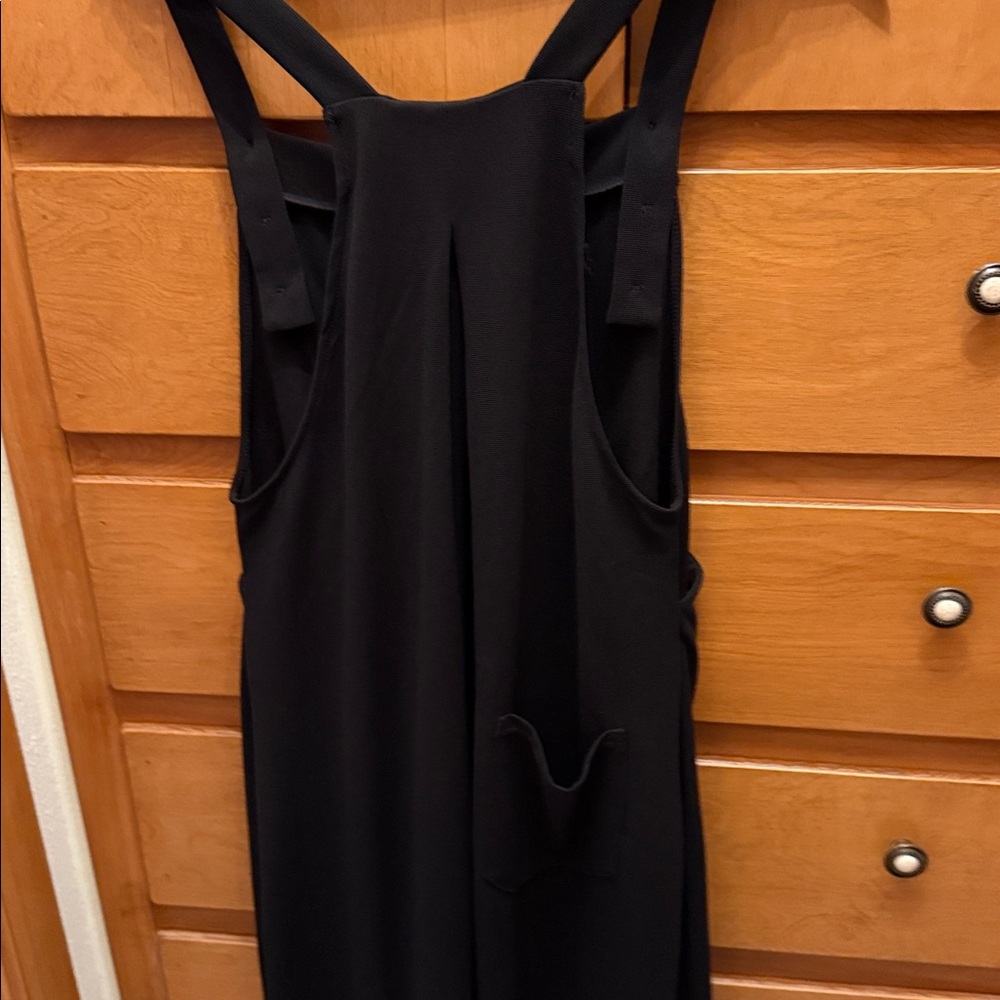 HALARA Elegant Black Waffle Jumpsuit - Picture 4 of 4